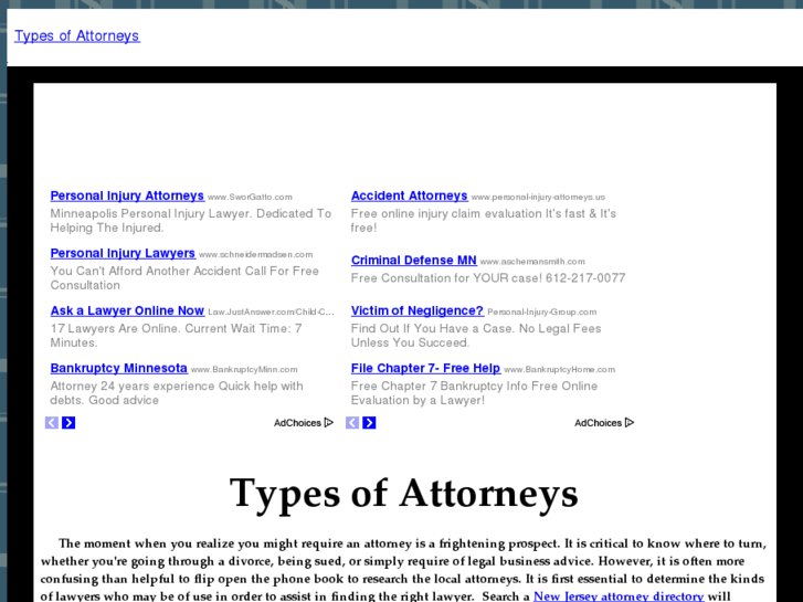 www.typesofattorneys.com