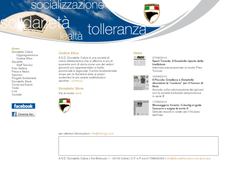 www.donatellocalcio.com