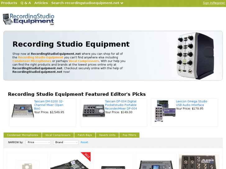 www.recordingstudioequipment.net