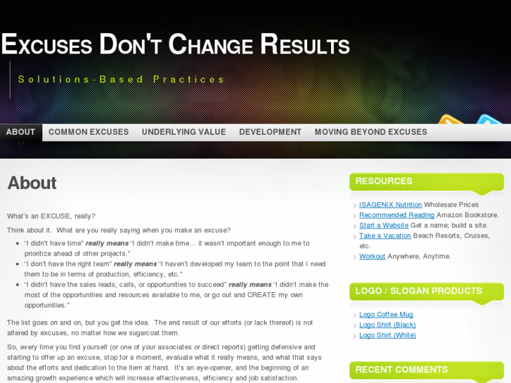 www.excusesdontchangeresults.com