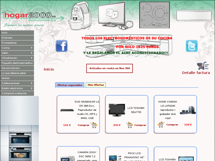 www.hogar2000electrodomesticos.com