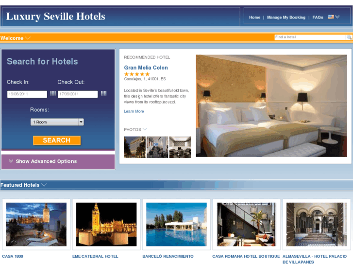 www.luxurysevillebusinesshotels.com