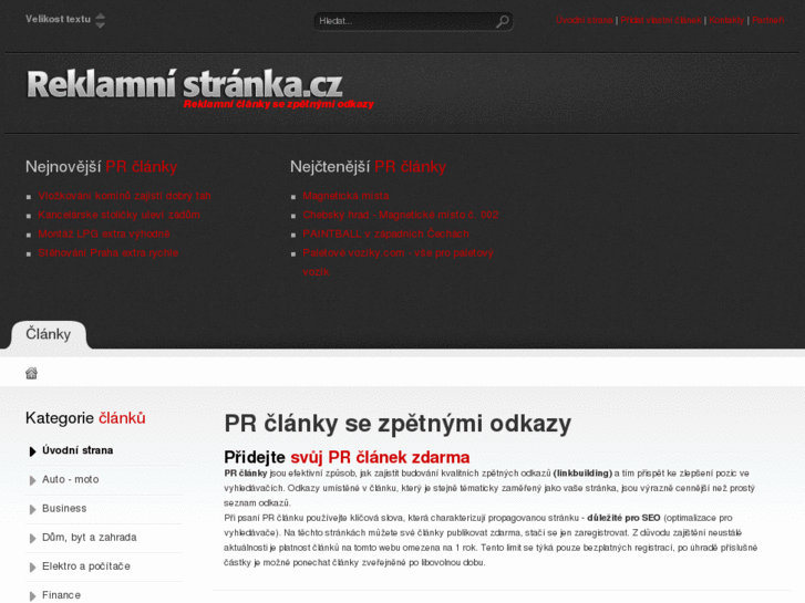 www.reklamnistranka.cz