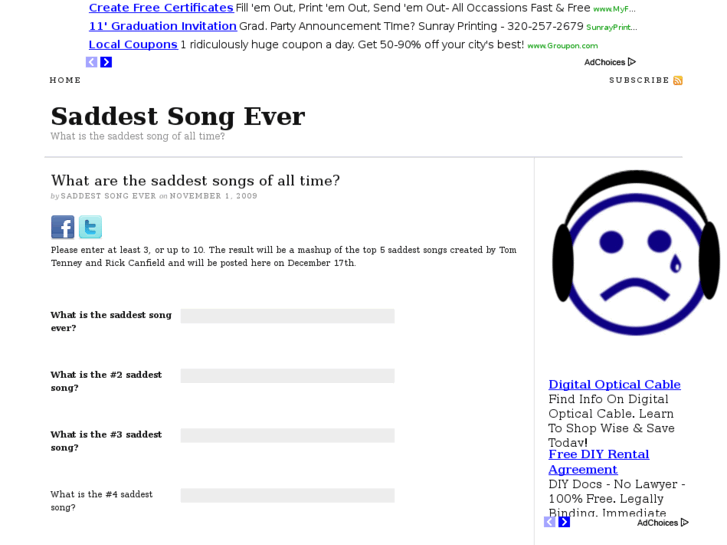 www.saddestsongever.com