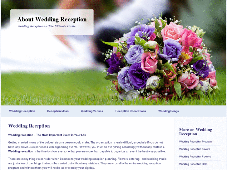 www.aboutweddingreception.com