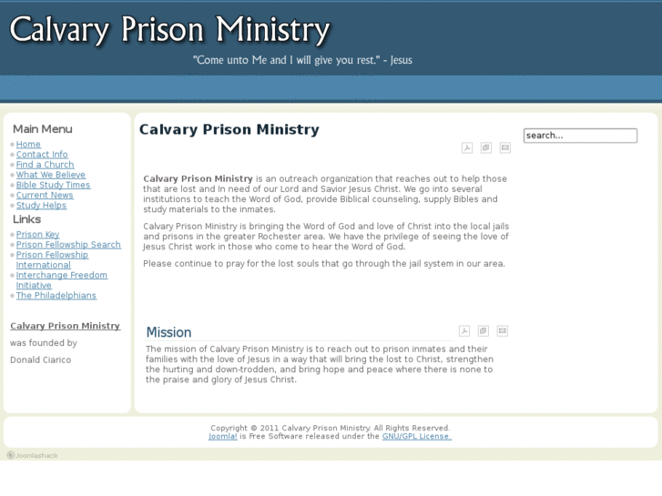 www.calvaryprisonministry.org