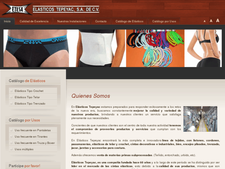 www.elasticostepeyac.com.mx