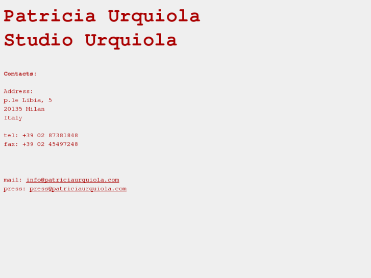 www.patriciaurquiola.com