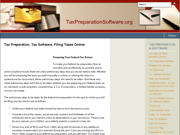 www.taxpreparationsoftware.org