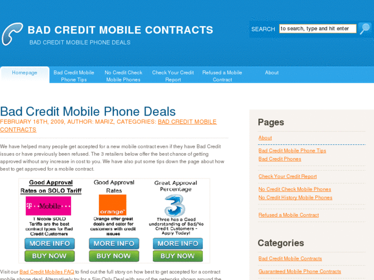 www.badcreditmobilecontracts.com