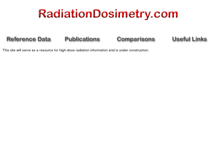 www.radiationdosimetry.com