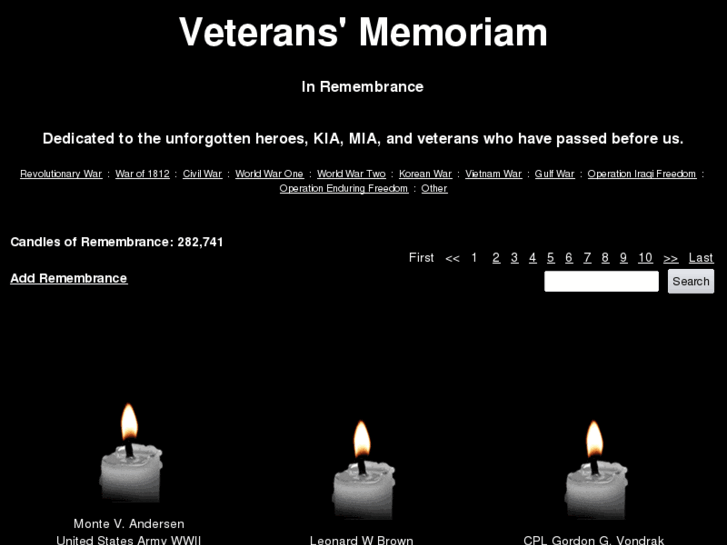 www.veteranmemoriam.com