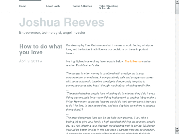 www.joshuareeves.net