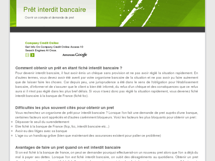 www.pret-interdit-bancaire.fr