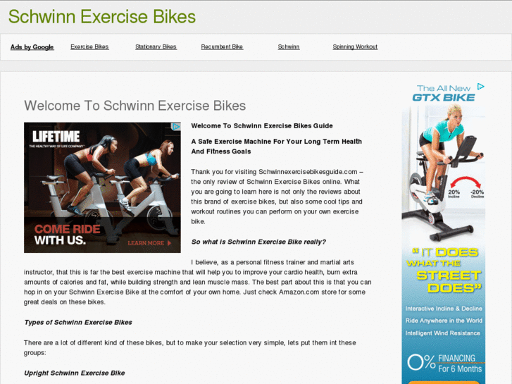 www.schwinnexercisebikesguide.com