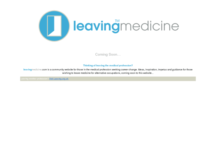 www.leavingmedicine.com