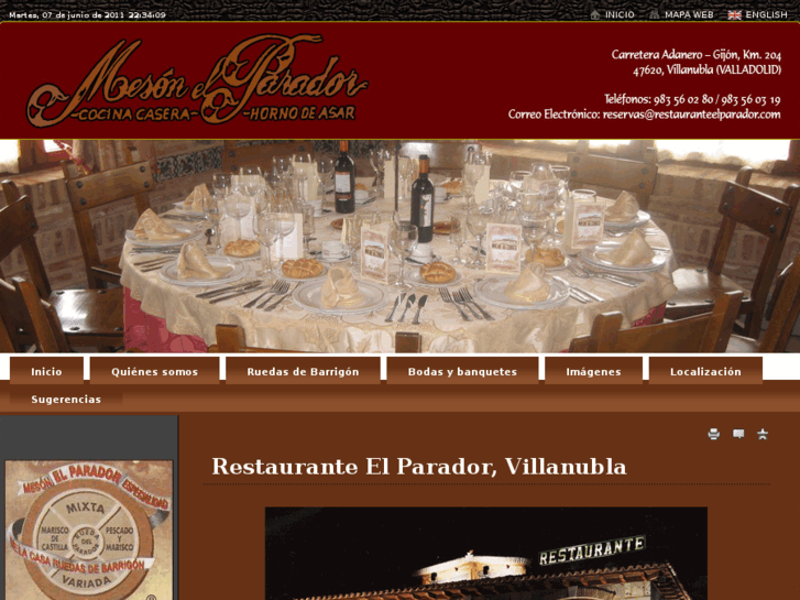 www.restauranteelparador.com