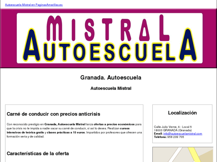 www.autoescuelamistral.com