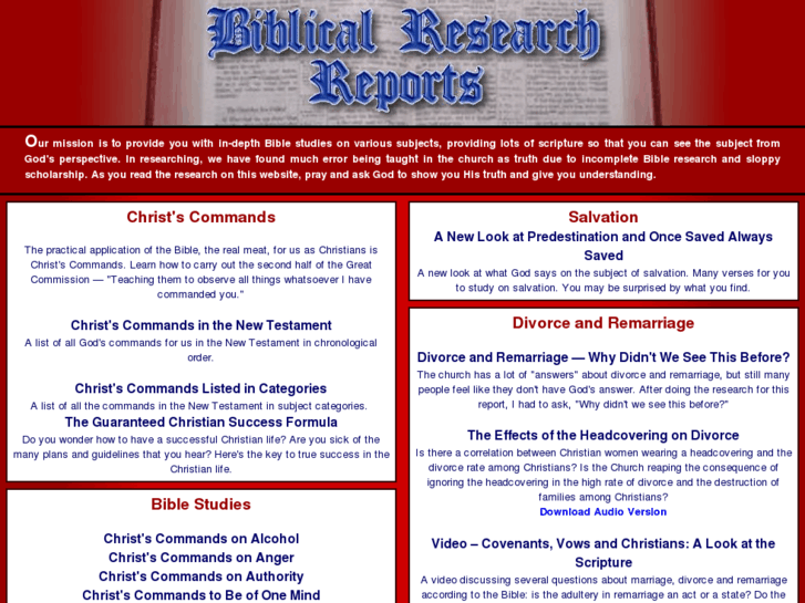 www.biblicalresearchreports.com