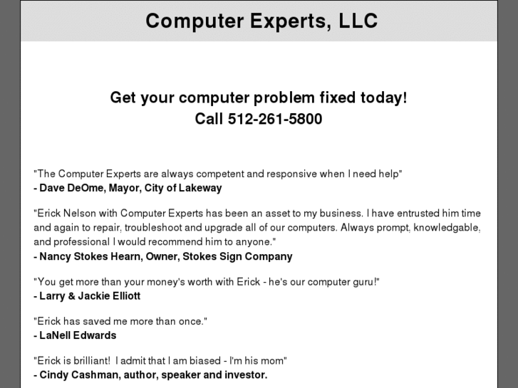 www.cedarparkcomputerexperts.com