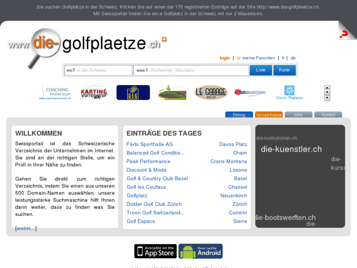 www.die-golfplaetze.ch