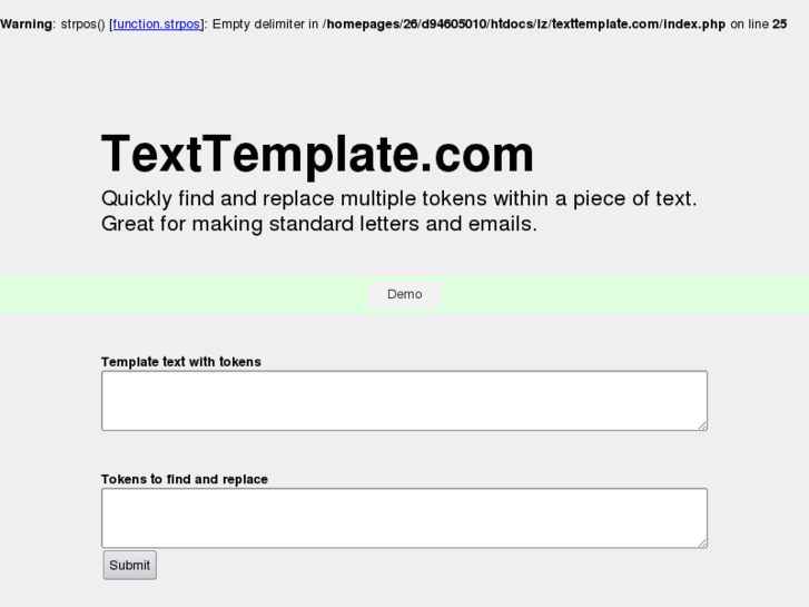 www.texttemplate.com