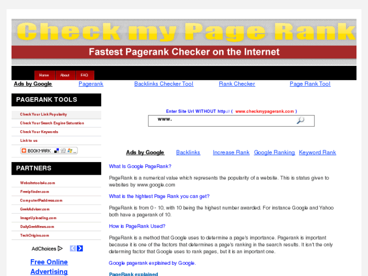 www.checkmypagerank.com