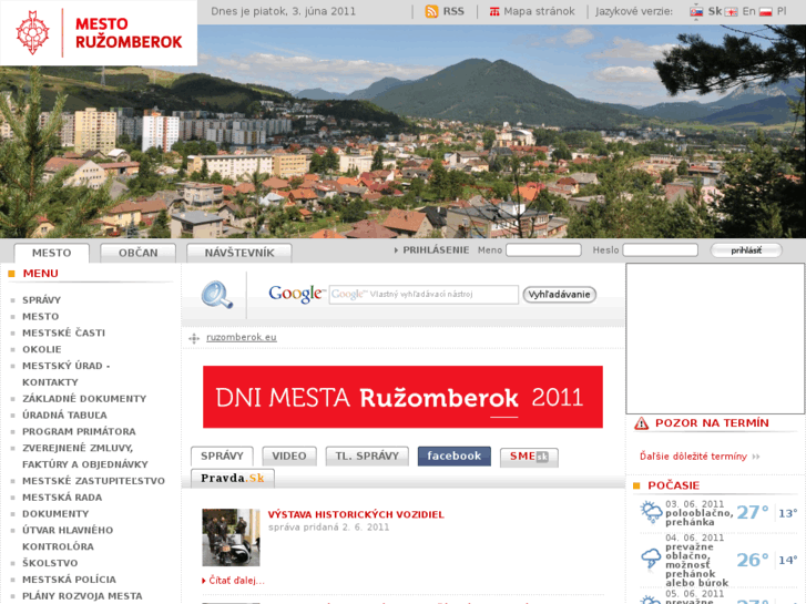 www.ruzomberok.eu