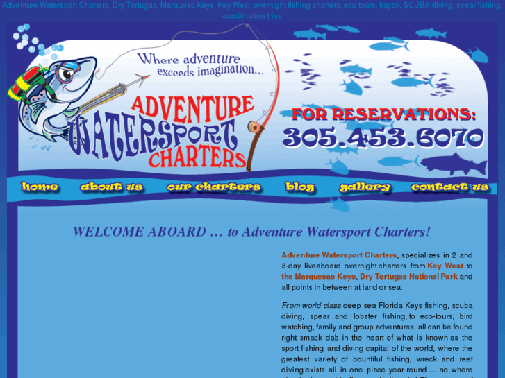 www.adventurewatersportcharters.com