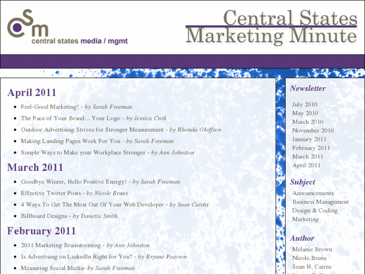 www.centralstatesnewsletter.com