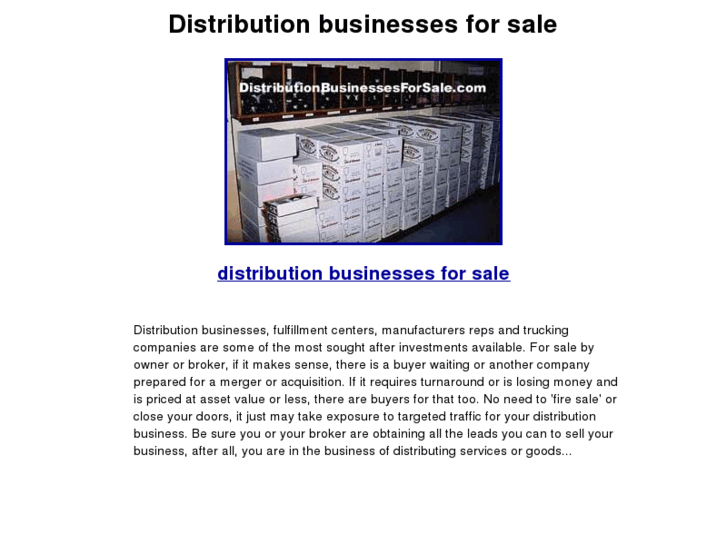 www.distributionbusinessesforsale.com