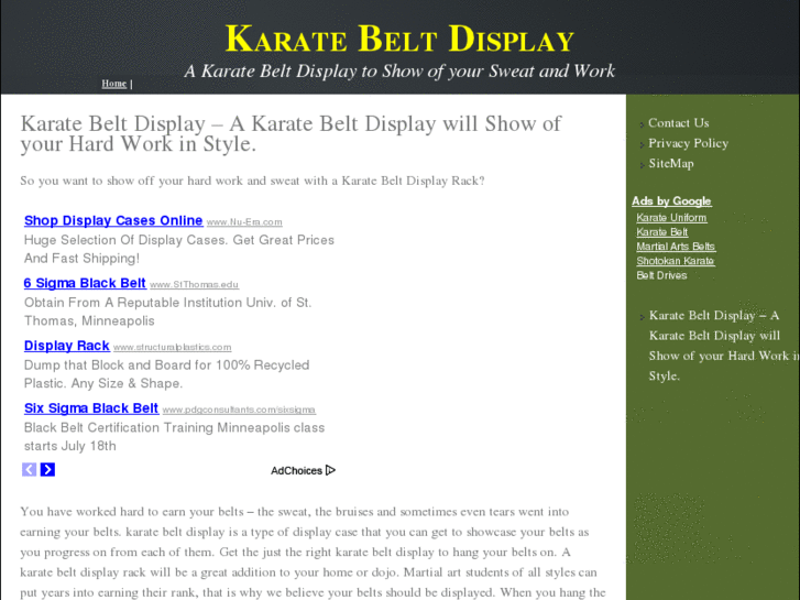 www.karatebeltdisplay.net