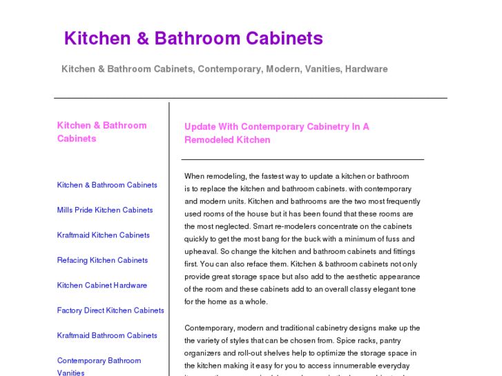 www.kitchenbathroomcabinets.com