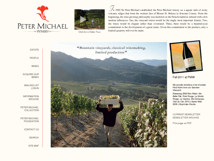 www.petermichaelwinery.net