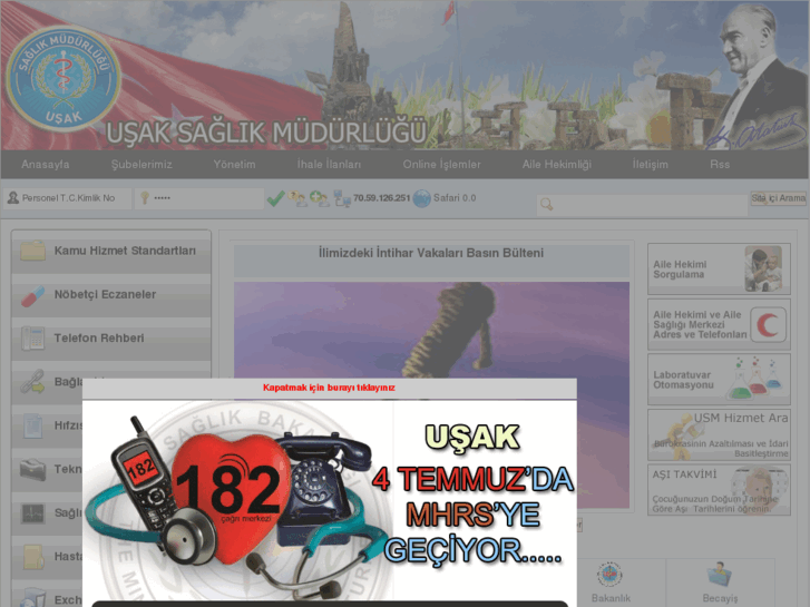 www.usaksaglik.gov.tr