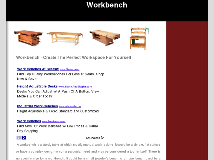 www.workbencheshelp.com