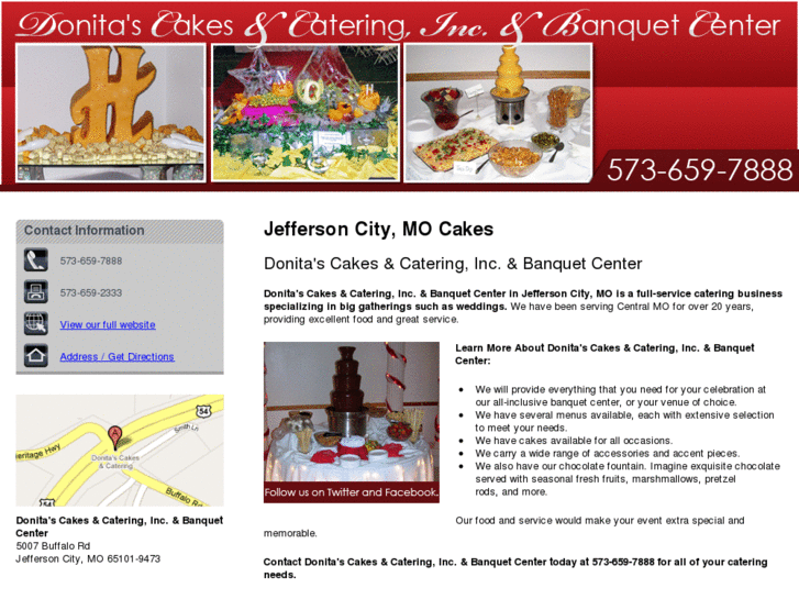 www.donitascakesandcatering.com