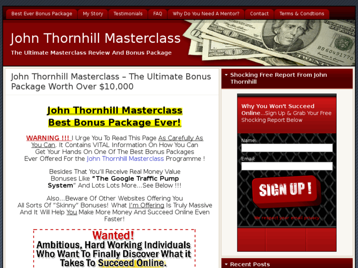 www.johnthornhillmasterclass.biz