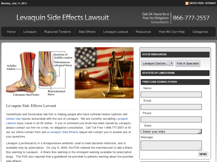 www.levaquinsideeffectslawsuit.com