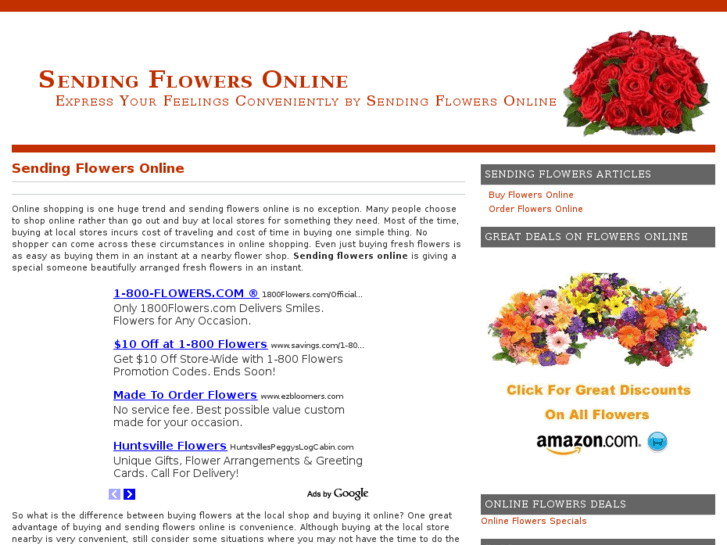 www.sendingflowersonline.net