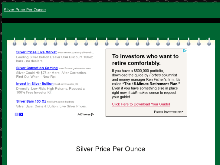 www.silverpriceperounce.com