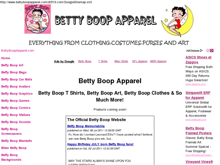 www.bettyboopapparel.com