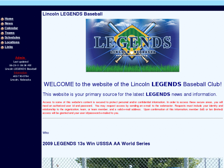 www.lincolnlegendsbaseball.com