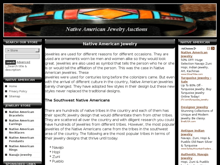 www.nativeamericanjewelryauction.com