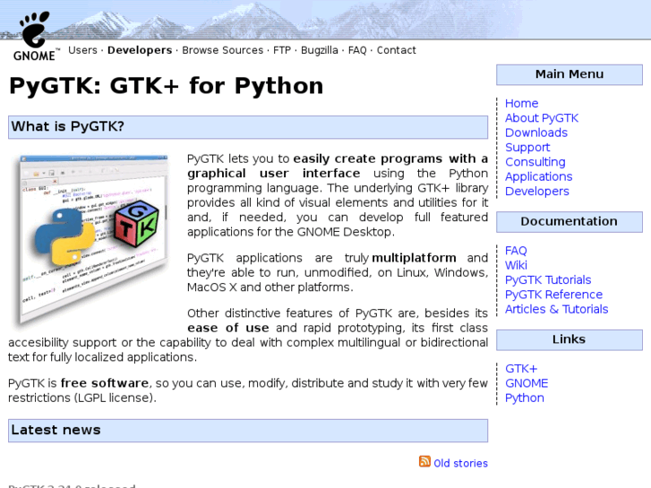 www.pygtk.org