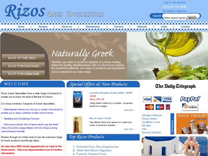 www.rizosgreekspecialities.com