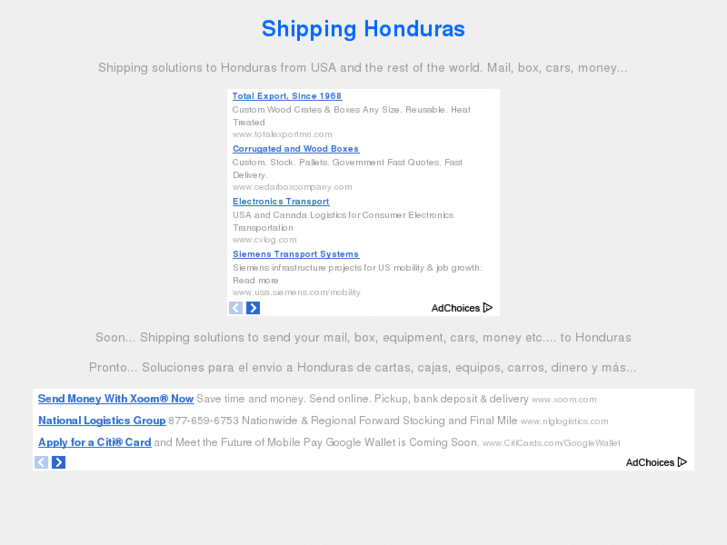 www.shippinghonduras.com