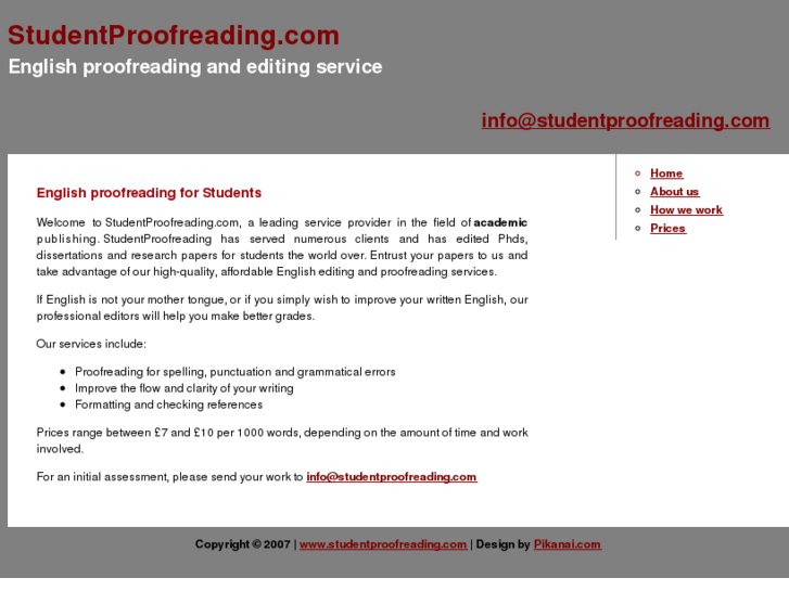 www.studentproofreading.com