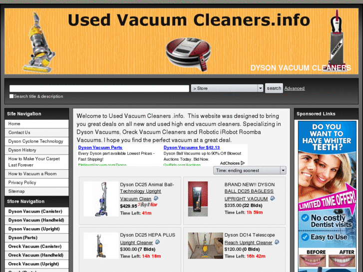 www.usedvacuumcleaners.info