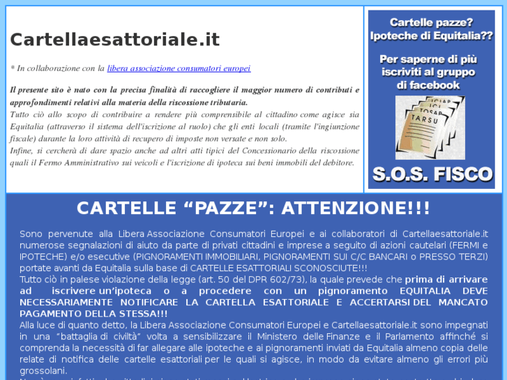 www.cartellaesattoriale.net